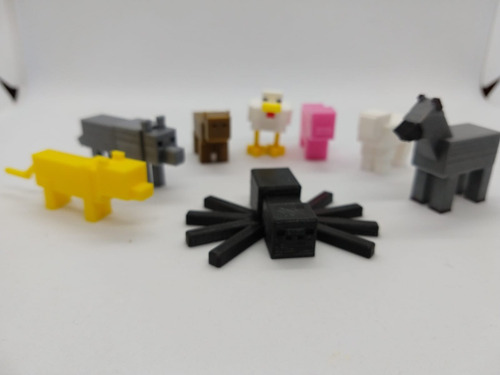 Adorno Para Torta Minecraft.+40 Llaveros+40 Anillos