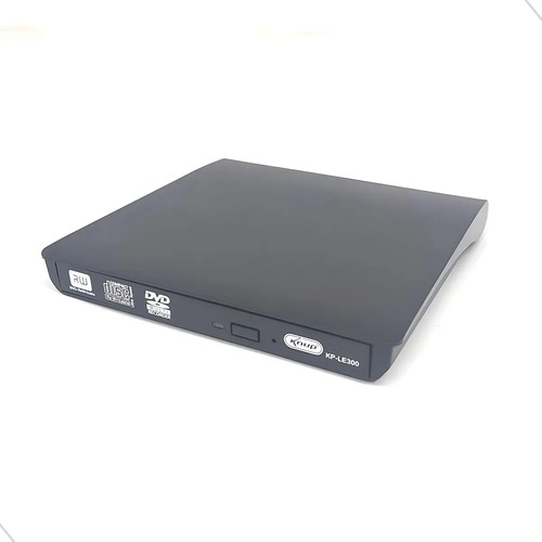 Drive Gravador Leitor Cd/dvd Externo Usb 3.0 Slim Portátil Pc Notebook Knup KP-LE300