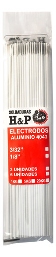 Electrodo De Soldadura Aluminio 4043 3/32 1kg