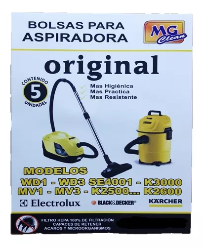 Bolsas Aspiradora Karcher Wd1