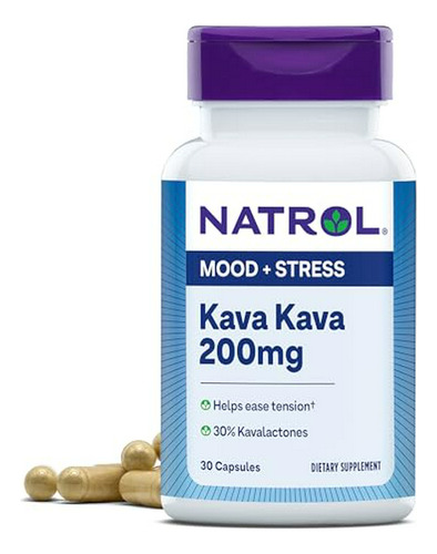 Suplemento Dietético Kava Kava Natrol, 30 Cápsulas