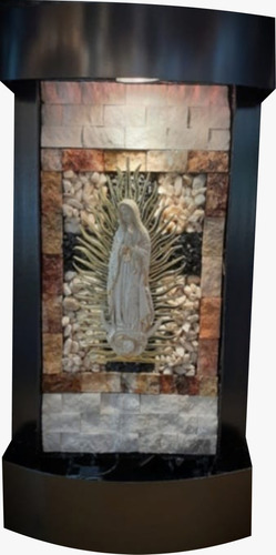 Fuente Artesanal Decorativa Pared Con Luz Led Mod. Virgen