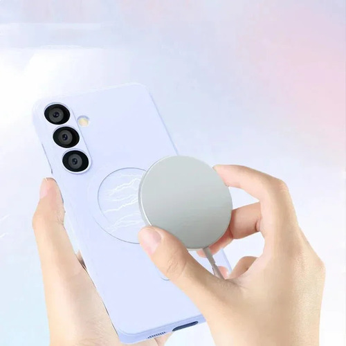 Funda Magsafe De Silicona Líquida Para Samsung Galaxy S25 S24 S23 S22 Ultra Plus Funda Magnética De Carga Inalámbrica