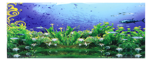 Póster Decorativo Con Fondo De Pecera De 122 X 50 Cm