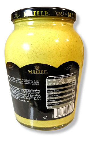 Mostaza Dijon Original Adereso Frasco 865 G Maille