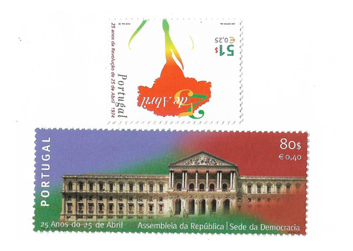 Portugal 1999 Aniv. Revolucion De 1974 Serie Mint 2 314/15