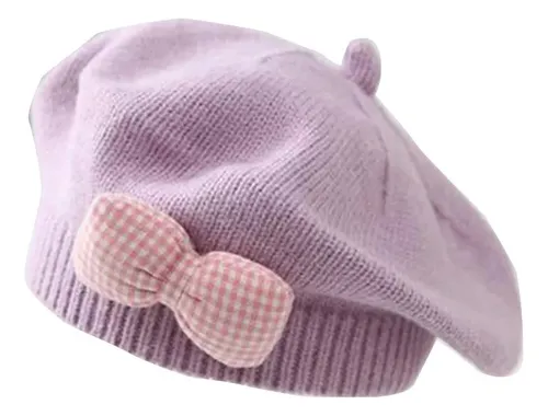 Boina De Punto Suave Y Cómoda Para Bebés Y Niñas.