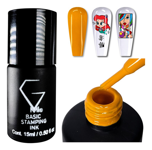 Basic Stamping Ink 15ml Color Amarillo