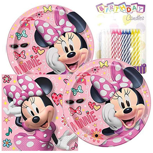 Paquete De Fiesta Temático Minnie Mouse