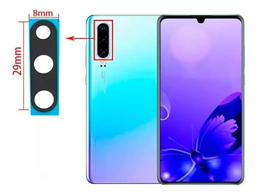 Lente Cámara De Repuesto Huawei P30 Incluye Adhesivo 