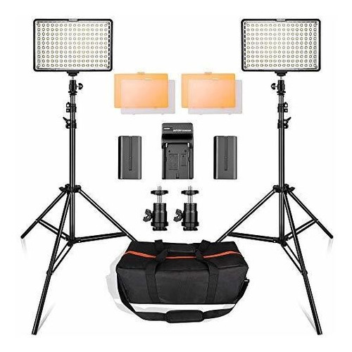 Kit De Luz De Video Samtian 160 Led Con Trípode De 29 Pulgad