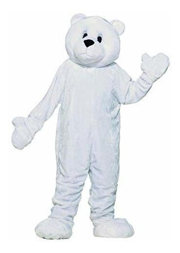 Disfraz Talla Standard Para Adulto De Mascota De Oso Polar