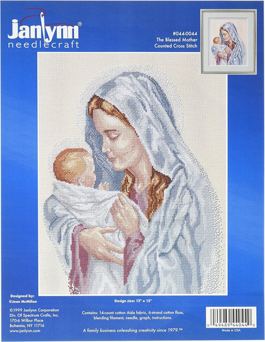 Kit Punto De Cruz Contado, Santísima Madre