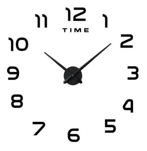 Reloj De Pared Digital 3d Moderno Y Grande De 110cm Negro