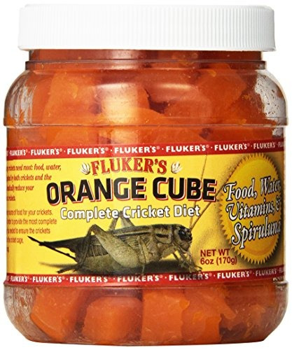 Flukers 6 Oz Orange Cube Complete Cricket Diet