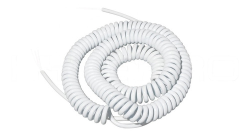 Cable Espiralado Blanco 69 Cm (se Estira A 2 Mts)iluminación