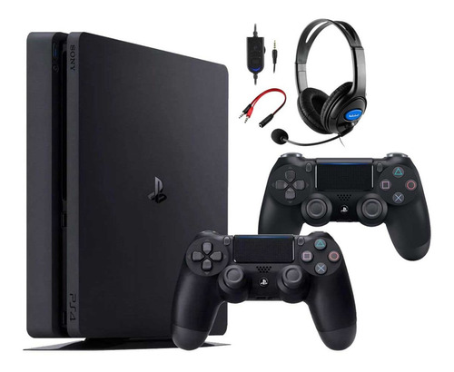 Sony Playstation 4 Ps4 1tb 2 Joystick Auricular Gamer Premiu