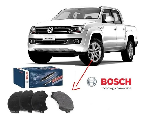 Pastilha Freio Dianteira Bosch Original Amarok 2.0 Tdi 2011