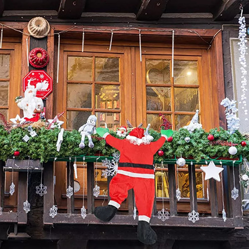 Colgante Grande De Papá Noel Con Forma De Escalada, Decoraci