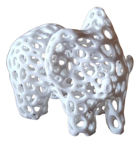 Adorno Elefante Chico - Estilo Voronoi - Impreso En 3d Pla+