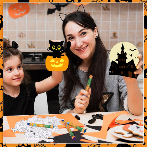 48 Juegos De Imanes De Halloween, Manualidades, Suministros