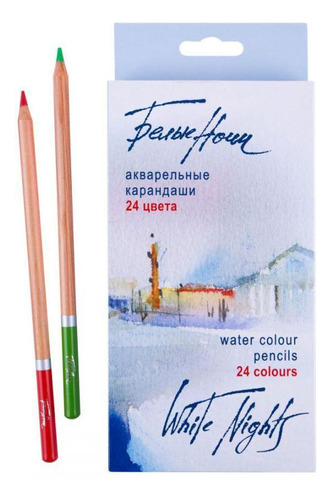 Lápis Aquareláveis White Nights Para Artistas E Designers