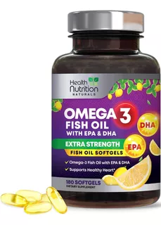 Omega 3 Fish Oil 2400mg Epa Dha 180 Capsulas Envio Hoy