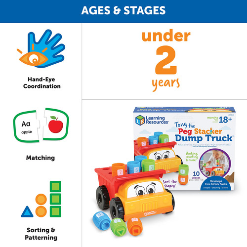 Recursos De Aprendizaje Tony The Peg Stacker Dump Truck 10