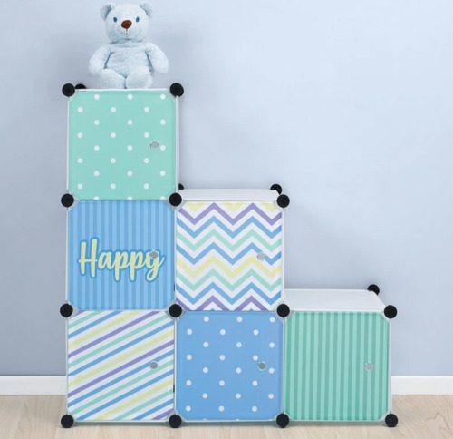 Cubos Modulares Armable Repisas Organizador Infantil 2 Juego Color Blanco