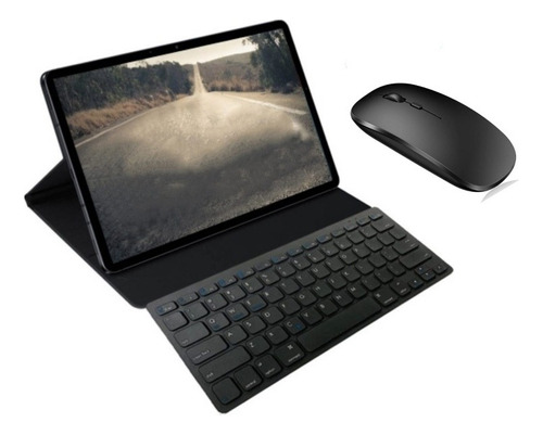 Capa Com Teclado E Mouse Bluetooth Para Tablet Positivo Q10