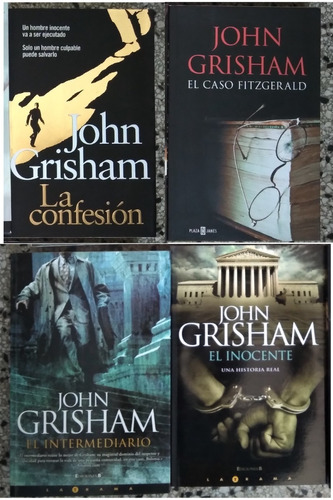 John Grisham Intermediario Inocente Confesión Fitzgerald C/u