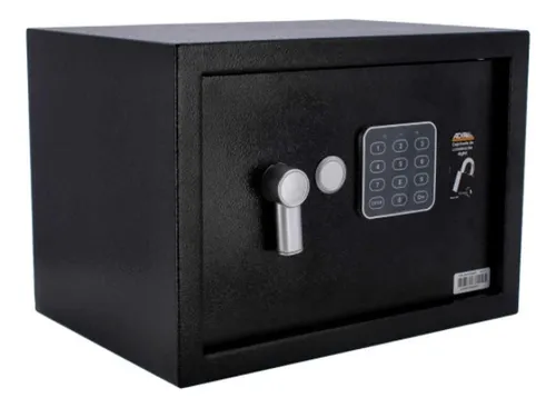 Mini Caja Fuerte Seguridad Electrónica 10 Adir 341 Color Negro