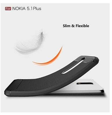 Funda Tpu Nokia 5.1 Plus Original Fibra De Carbono Excelente