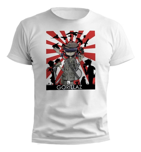 Remera Gorillaz Poster Diseño Exclusivo