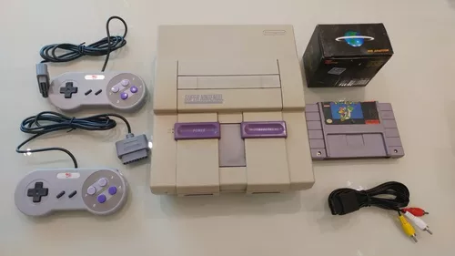 Super Nintendo + 2 Controles + 12 Jogos A Sua Escolha!!!