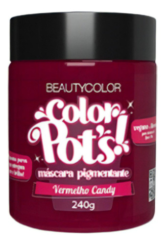 Kit Tintura Beautycolor  Color pot's Máscara pigmentante tom vermelho candy para cabelo