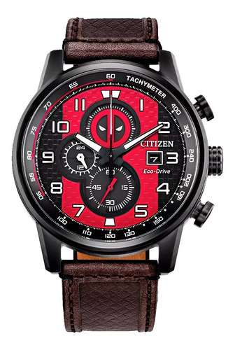 Reloj Citizen Eco Drive Marvel Deadpool Original E-watch 