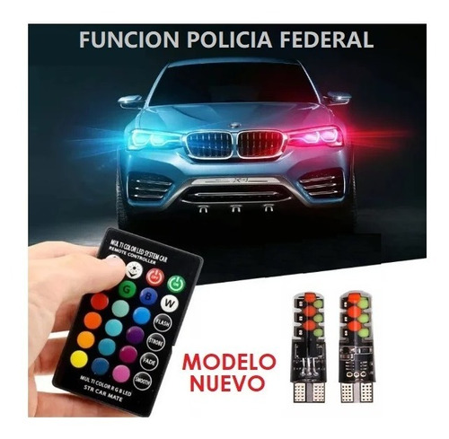 Par Bombillo Led Cocuyo T10 Nueva Version Moto/carro Control