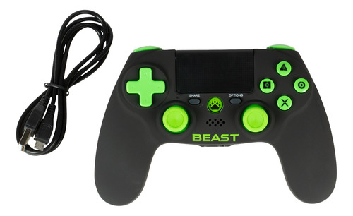 Control Alámbrico Beast Usb Para Playstation Negro