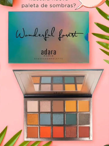 Sombras Wonderful Forest Adara Paris Paleta Wonderful Forest Color de la sombra Multi