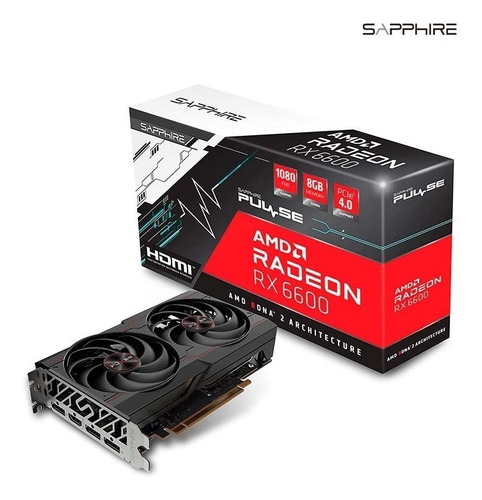 Tarjeta De Video Sapphire Amd Radeon Rx 6600 8gb Gddr6