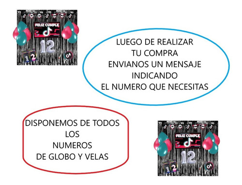 Tik Tok - Kit Decoración Cumpleaños En Casa