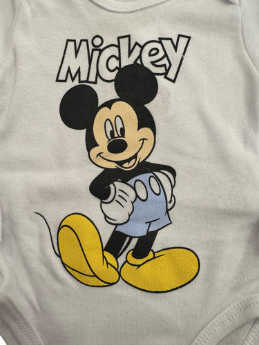 Ajuar Disney Bebé Set 3 Pzas Plush.mickey O Minnie Original Azul Mickey 12/18