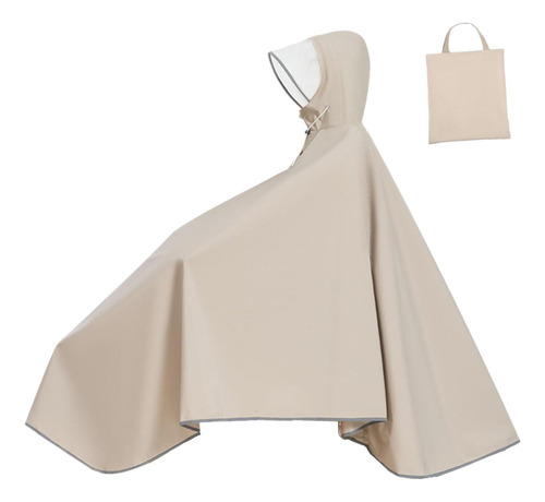 Poncho De Lluvia Para Bicicleta, Impermeable Con Capucha Par