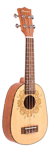 Bamboo U-21-honolulu Ukulele Soprano Sapele Con Funda Color Marrón