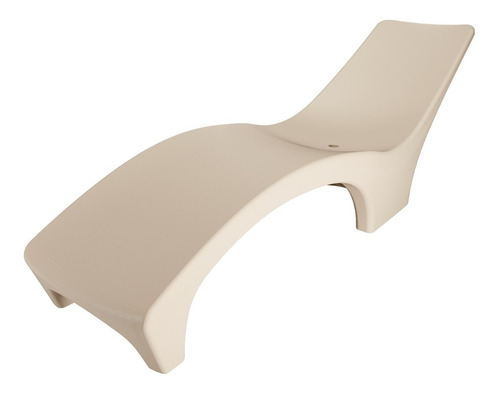 Reposera Plástica Reforzada Amalfi Para Pileta - Beige