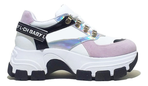 Imagen 5 de 6 de Zapatillas Damon Blanco/lila