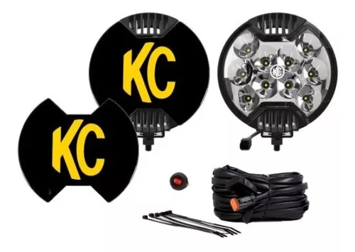 Faros Kc Hilites 6 Slimlite Led Nieblas Off Road 4x4 Calida