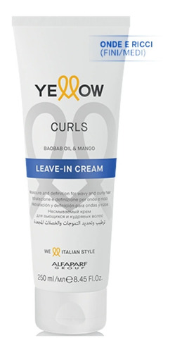 Leave In Cream Yellow Curls Rizos 250ml