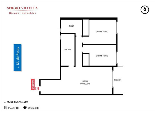 Imagen 2 de 11 de Departamento En Venta De 2 Dormitorios En Rosario